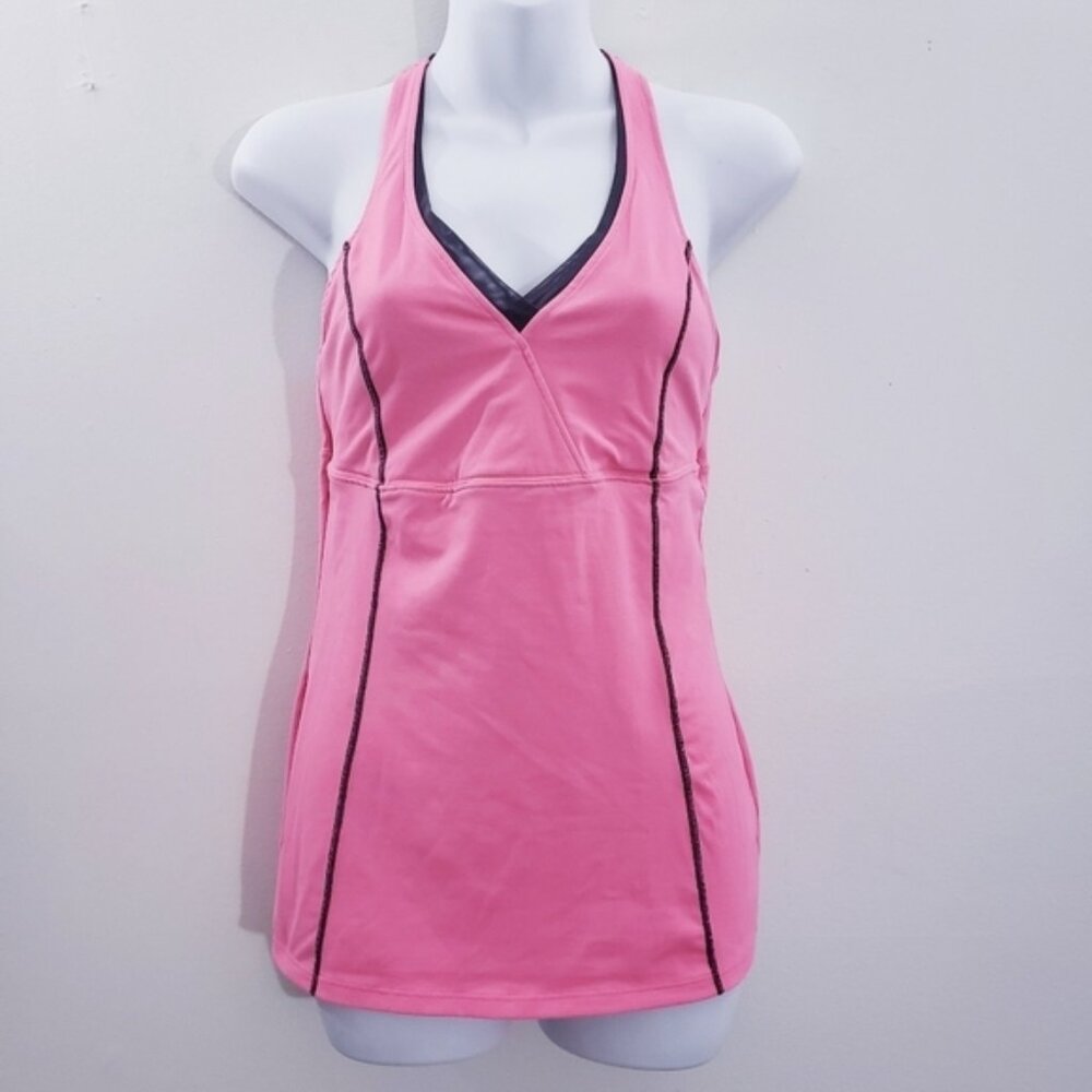 Victoria Secret VSX Sexy Sport Racerback Tank Top V-Neck Mesh Detail Size S